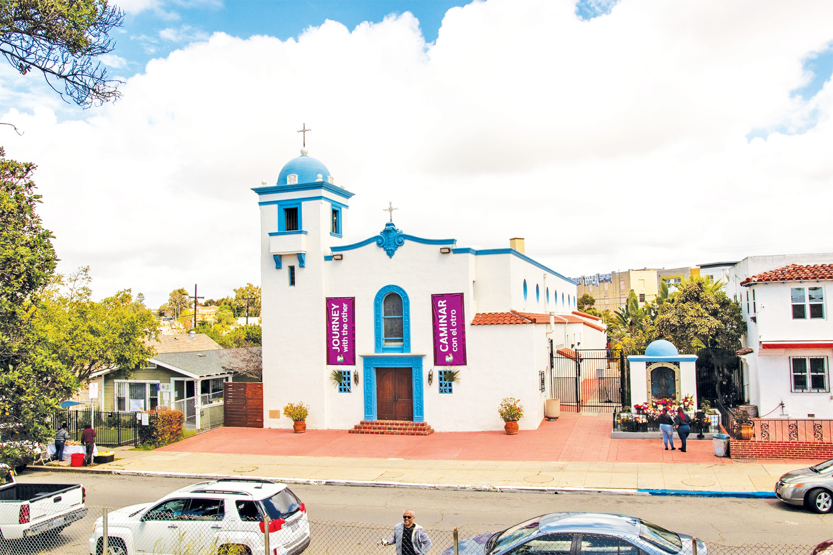 Churches on the left, right remain focused on service